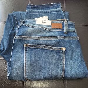 Judy Blue Dark Blue Skinny Fit Jeans With Released Hem. 20W